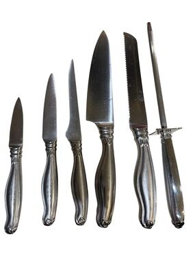 6-Piece Carving & Serving Knife Set - Silver Finish